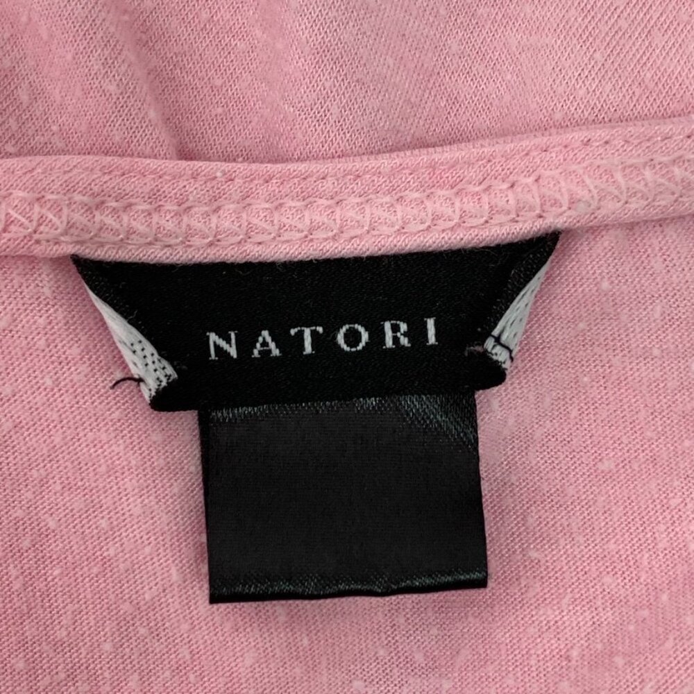 Natori Women's Pink Lace V Neck Long Sleeve Pajama Set Size Medium - Picture 8 of 16